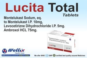Montelukast Sodium eq. to Montelukast 10 mg + Levocetirizine Dihydrochloride 5 mg + Ambroxol HCL 75 mg Tablets