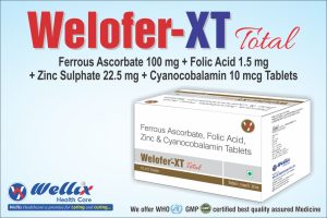 Ferrous Ascorbate 100 mg + Folic Acid 1.5 mg + Zinc Sulphate 22.5 mg Cyanocobalamin 10 mcg Tablets