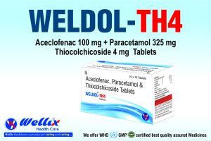 Aceclofenac 100 mg + Paracetamol 325 mg & Thiocolchicoside 4 mg Tablets